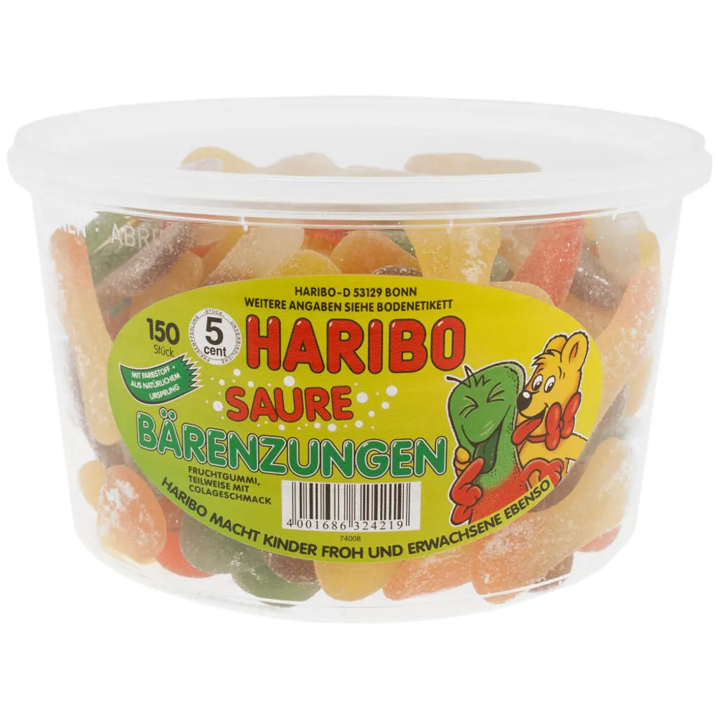 Haribo Saure Bärenzungen Saure Fruchtgummis In Bärenform 1350g 8 Haribo Saure Bärenzungen Saure Fruchtgummis In Bärenform 1350g – Bild 8