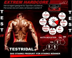 Capsumed Pharm BPV - TESTRIDAL 60 Kapseln - Hardcore Booster - Hochdosiertes Kombi-Produkt Perfekt Geeignet Für Sportler Und Aktive Männer - Kapseln Für Leichte Und Schnelle Einnahme -Mit 7 Hochwertigen Inhaltsstoffen - Perfekt Vor Und Während Der Aktivität - Optimal Bei Intensiven Belastungen - Hohe Bioverfügbarkeit - Ohne Künstliche Zusatzstoffe - Sehr Hohe Kundenzufriedenheit. Auch Zu Finden Unter Der Kategorie: Maca, L-Arginin, Zinc, Guarana, Ginseng, Koffein, Creatin Monohydrat, BCAA, EAA, Aminosäuren, Kreatin, Testo -Essen Verkäufe 5e255ff8664f2d4ecc7f4f54db254310