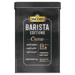 Jacobson JACOBS Kaffeebohnen Barista Editions Crema Ganze Bohne 4x1 Kg + 2 Alu Dosen Im Barista Design -Essen Verkäufe 5e853f903eaf078c0894072f0c78a4a8