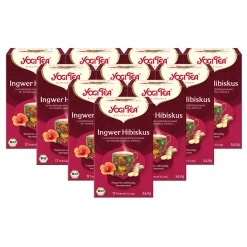 10 X BIO YOGI TEA Ingwer Hibiskus | 10 X 34g