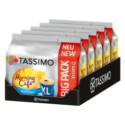 TASSIMO Kapseln Morning Café XL T-Discs Mild & Smooth 5 X 21 - 105 Getränke