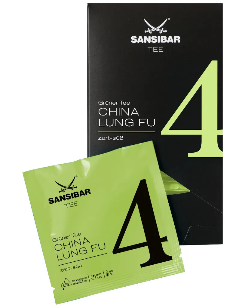 SANSIBAR TEE Grüntee NR. 4 CHINA LUNG FU, 20er Box 1 SANSIBAR TEE Grüntee NR. 4 CHINA LUNG FU, 20er Box