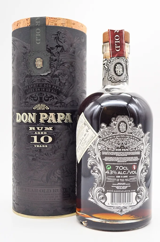 Bleeding Heart Rum Don Papa Rum 10 Jahre | 43 % Vol | 0,7 L 10 Bleeding Heart Rum Don Papa Rum 10 Jahre | 43 % Vol | 0,7 L – Bild 10