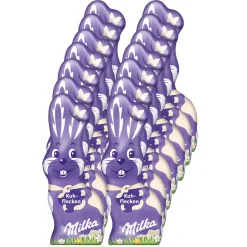 Jacobs Milka Schmunzelhase Kuhflecken Osterhase Hohlfigur 100g 14er Pack
