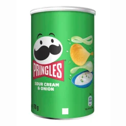 Kellogg Pringles Sour Cream And Onion Sauerrahm Und Zwiebelgeschmack 70g