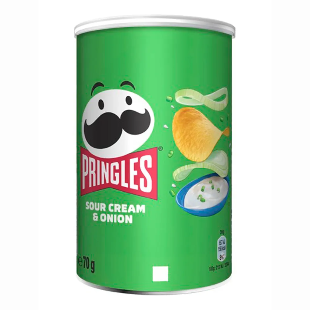 Kellogg Pringles Sour Cream And Onion Sauerrahm Und Zwiebelgeschmack 70g 1 Kellogg Pringles Sour Cream And Onion Sauerrahm Und Zwiebelgeschmack 70g