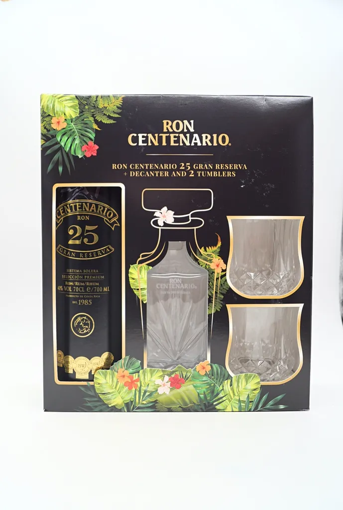 Sierra Madre Ron Centenario 25 Jahre - GP Mit Decanter + 2 Gläser 0,7l 40%vol. 2 Sierra Madre Ron Centenario 25 Jahre - GP Mit Decanter + 2 Gläser 0,7l 40%vol. – Bild 2