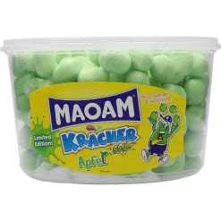 Haribo Maoam Kracher Sour Apfel Mit Prickelnder Brausefüllung 1100g -Essen Verkäufe 6512ed96881a8e6106446bf9f516331a