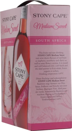 Stony Cape Rosé Medium Sweet 12% 3,0L BIB (SA) 6 Stony Cape Rosé Medium Sweet 12% 3,0L BIB (SA) -Essen Verkäufe 65b34f68e315b59172b56f8e1059ba26