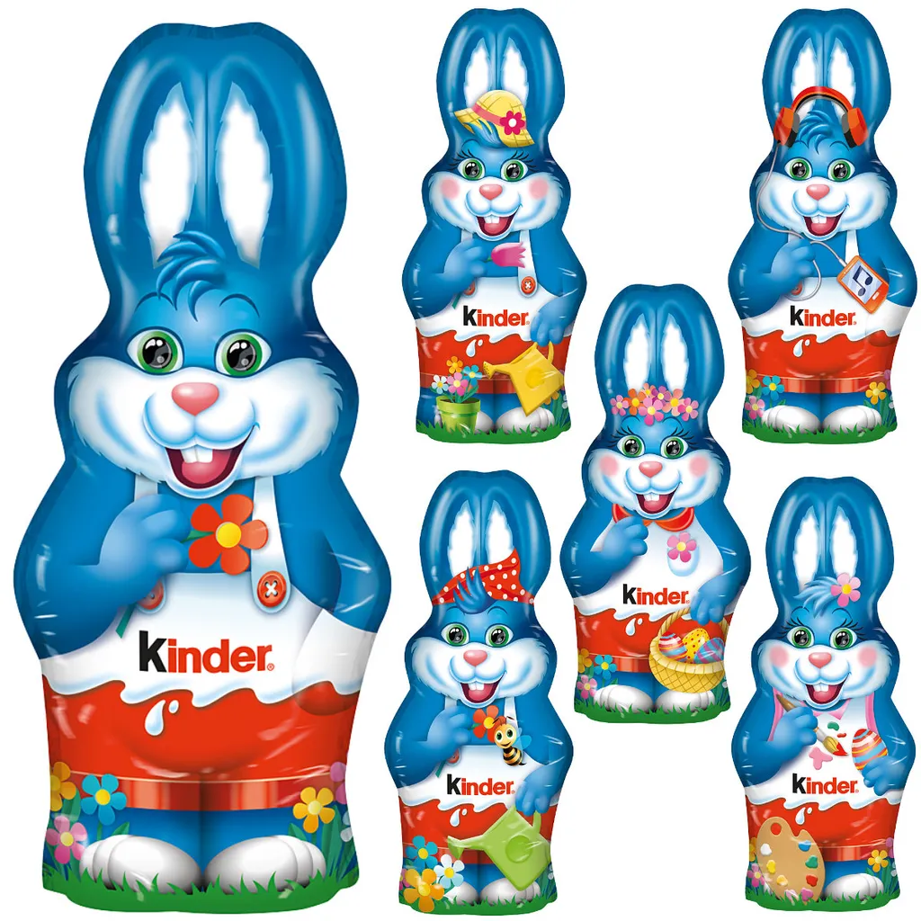Ferrero Kinder Harry Hase Osterhasen Hohlfigur Milchcreme 160g 2 Ferrero Kinder Harry Hase Osterhasen Hohlfigur Milchcreme 160g – Bild 2