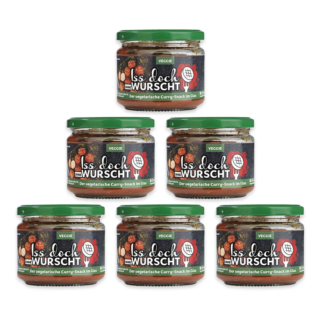 Maxxworld Iss Doch Wurscht Currywurst Snack Vegetarisch 6er Set 6x 250g Wurst Ist Veggi 1 Maxxworld Iss Doch Wurscht Currywurst Snack Vegetarisch 6er Set 6x 250g Wurst Ist Veggi
