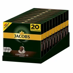 JACOBS Espresso 10 Intenso 200 Nespresso®* Kompatible Kaffeekapseln