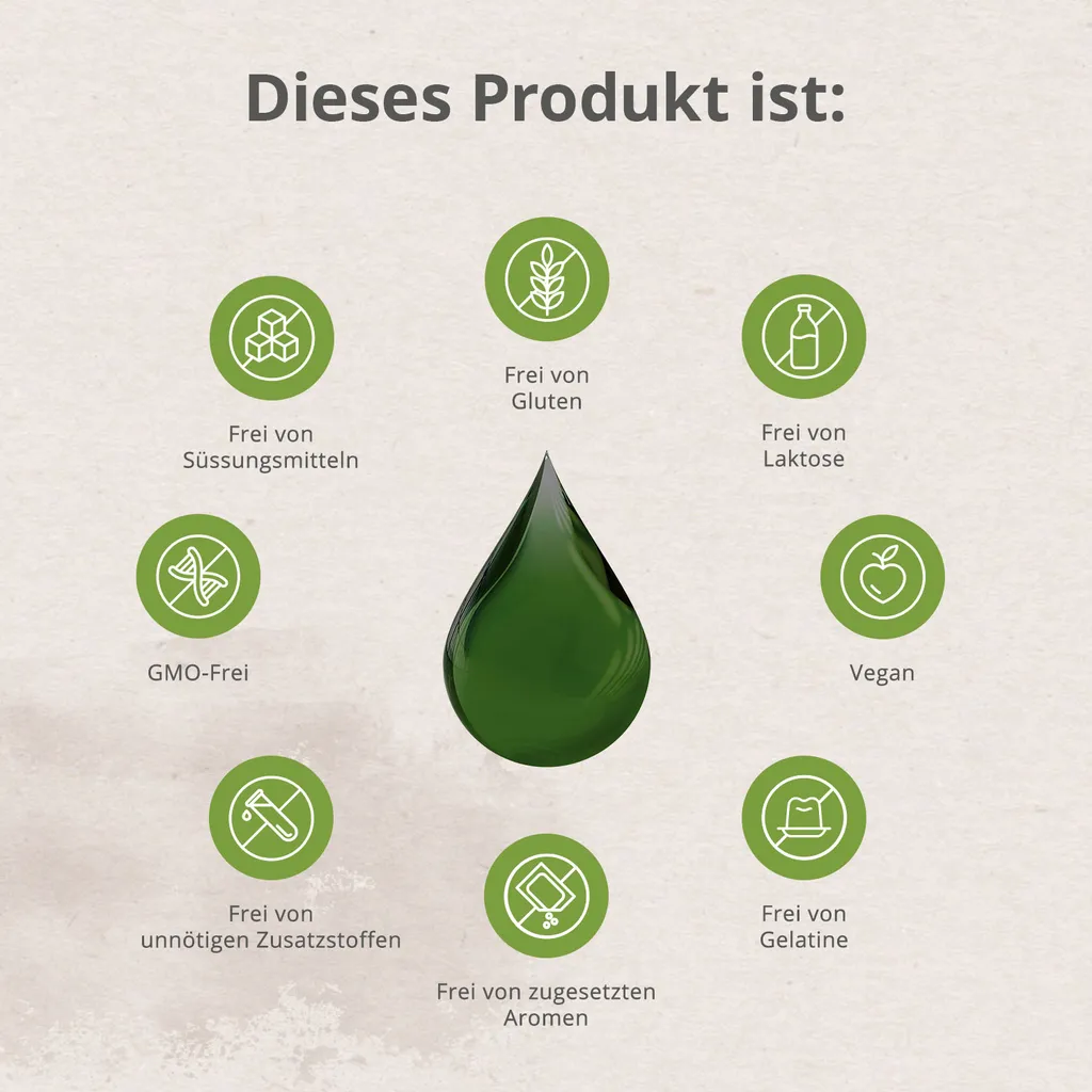 Effective Nature - Liquid Chlorophyll Tropfen Aus Alfalfa - 50 Ml - Ohne Konservierungsstoffe - Besonders Natürliches, Flüssiges Chlorophyll 4 Effective Nature - Liquid Chlorophyll Tropfen Aus Alfalfa - 50 Ml - Ohne Konservierungsstoffe - Besonders Natürliches, Flüssiges Chlorophyll – Bild 4