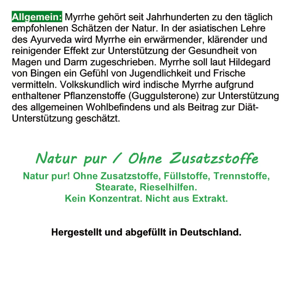 VitalLeben Guggul Indische Myrrhe Ayurveda Guggulsterone 720 (4x180) Pulver Kapseln 3 VitalLeben Guggul Indische Myrrhe Ayurveda Guggulsterone 720 (4x180) Pulver Kapseln – Bild 3