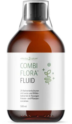 Effective Nature Combi Flora Fluid - 500 Ml - Flüssige Bakterienkulturen Für Ihren Darm - 100% Natürliche Inhaltsstoffe - Mit Lactobacillus Und Bifido Bakterien