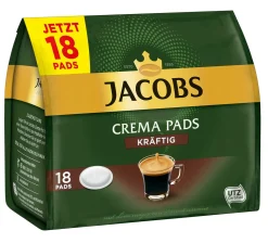 JACOBS Pads Crema Kräftig 270 Getränke - 15x18 Kaffeepads Senseo Kompatibel -Essen Verkäufe 696b0c3e8aabf5ac3b09c4f39b726a10
