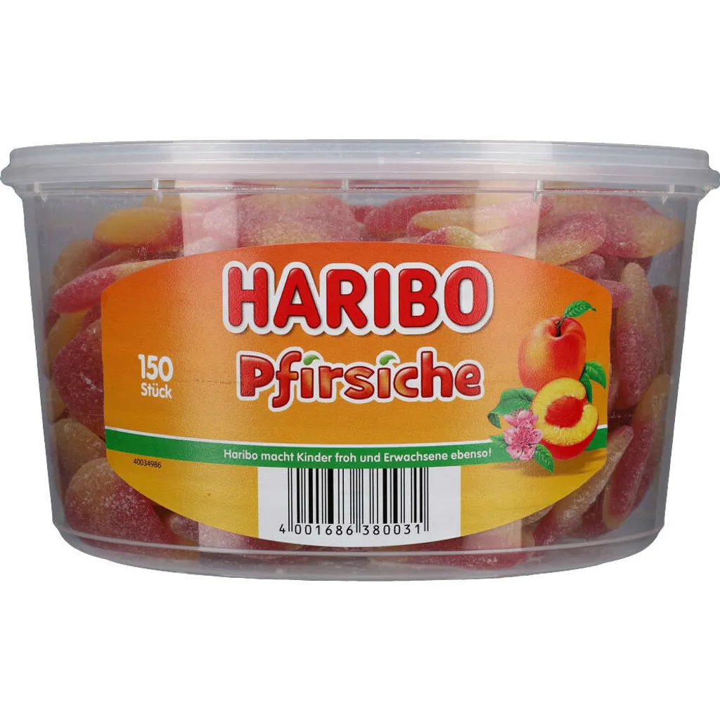 Haribo Pfirsiche Gezuckete Fruchtgummi Mit Pfirsichgeschmack 1350g 5 Haribo Pfirsiche Gezuckete Fruchtgummi Mit Pfirsichgeschmack 1350g – Bild 5