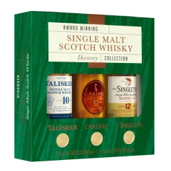 Diageo Whisky Explorer Pack Award Winning Single Malt Scotch Whisky Discovery Collection | Talisker 10 Jahre 0,05 L - Cardhu 12 Jahre 0,05 L - Singleton 12 Jahre 0,05 L | 40,0 % Vol - 45,8 % Vol | 0,15 L