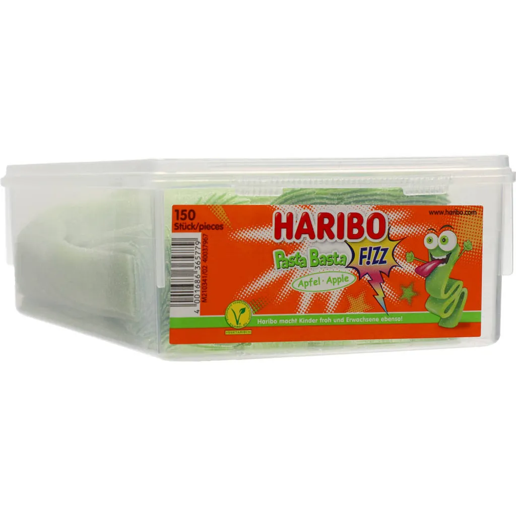 Haribo Pasta Basta Apfel Sour Mit Saurem Fruchtgeschmack Veggie 1125g 3 Haribo Pasta Basta Apfel Sour Mit Saurem Fruchtgeschmack Veggie 1125g – Bild 3