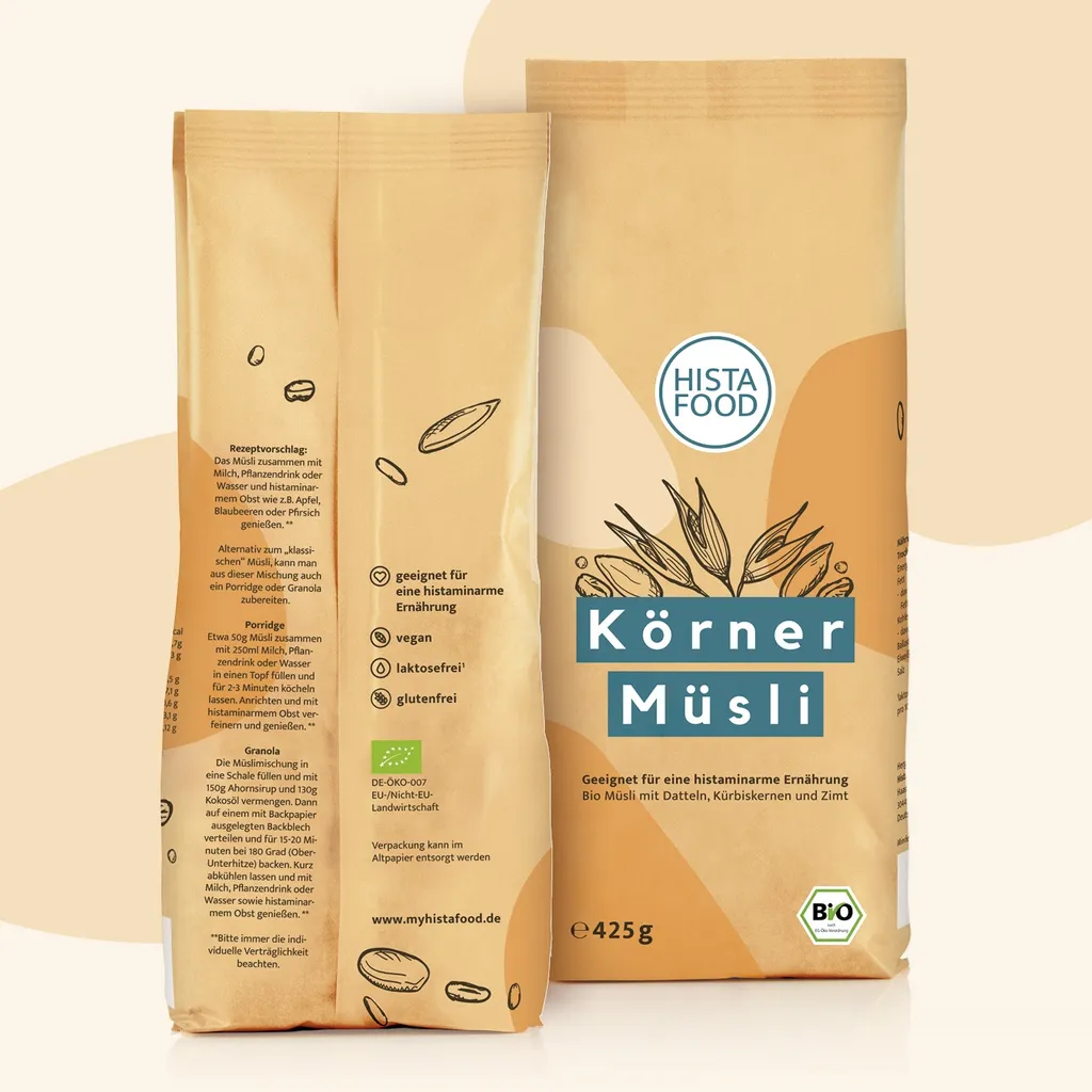 Maxxworld HistaFoodMüsli-Mix Körner Kraft - 3x 425g HistaFit DHDL Höhle Der Löwen Histaminarm Allgerie Intoleranz Hista Vegan Laktosefrei Glutenfrei 5 Maxxworld HistaFoodMüsli-Mix Körner Kraft - 3x 425g HistaFit DHDL Höhle Der Löwen Histaminarm Allgerie Intoleranz Hista Vegan Laktosefrei Glutenfrei – Bild 5