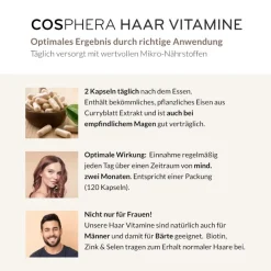 Ayursana GmbH Cosphera Haar-Vitamine Mit Hirse Kapseln 120 St -Essen Verkäufe 6aa5c5c9ca1bfd9ac40db092317100b9