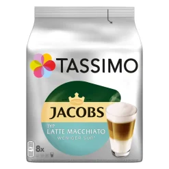 TASSIMO Kapseln 2 X Latte Macchiato Vielfaltspakete + Vivy 2 Schwarz Gratis -Essen Verkäufe 6adbe18d3adf372511b70a625f7ba564
