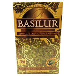 Basilur Schwarzer Ceylon Tee Golden Crescent 25 Teebeutel Schwarztee