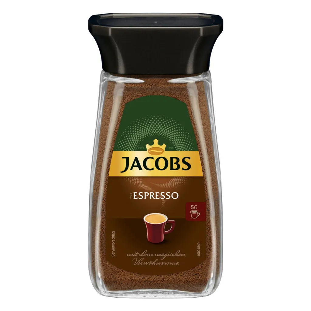 Jacobs Espresso, Löslicher Kaffee, Instantkaffee, Instant Kaffee, Löskaffee, Glas, 100 G 4 Jacobs Espresso, Löslicher Kaffee, Instantkaffee, Instant Kaffee, Löskaffee, Glas, 100 G – Bild 4