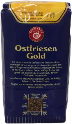 Teekanne Ostfriesen Gold Schwarzer Tee | Loser Tee | 500g -Essen Verkäufe 6c2bc11e49e3c2595f997acd4c33c172