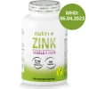 Nutri Plus Nutri-Plus Zink Tabletten - Hochdosiert - 180 Tabletten á 25 Mg Pro Tabs - Deckt Tagesbedarf Ab - MHD 06.04.2023