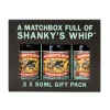 Shanky & Shireman Fine Spirits Ireland Shanky's Whip Irish Whiskey Liqueur Matchbox 3x 50ml Miniaturen