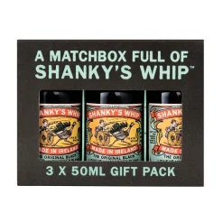 Shanky & Shireman Fine Spirits Ireland Shanky's Whip Irish Whiskey Liqueur Matchbox 3x 50ml Miniaturen