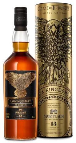 Mortlach Distillery Mortlach 15 Jahre Six Kingdoms Game Of Thrones Limited Edition In Hochwertiger Geschenktube GoT Single Malt Scotch Whisky From The Game Of Thrones Collection Finished In Ex-Bourbon Casks | 46 % Vol | 0,7 L