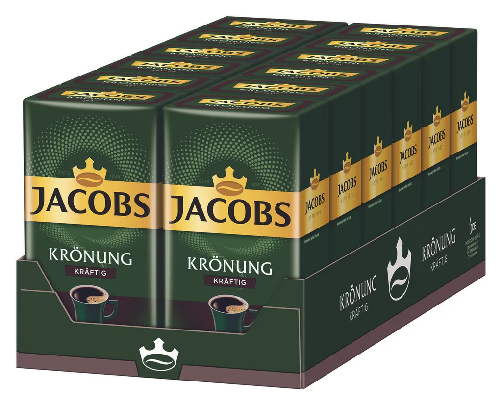 JACOBS Krönung Kräftig Filterkaffee 12 X 500 G Kaffee Gemahlen 3 JACOBS Krönung Kräftig Filterkaffee 12 X 500 G Kaffee Gemahlen – Bild 3