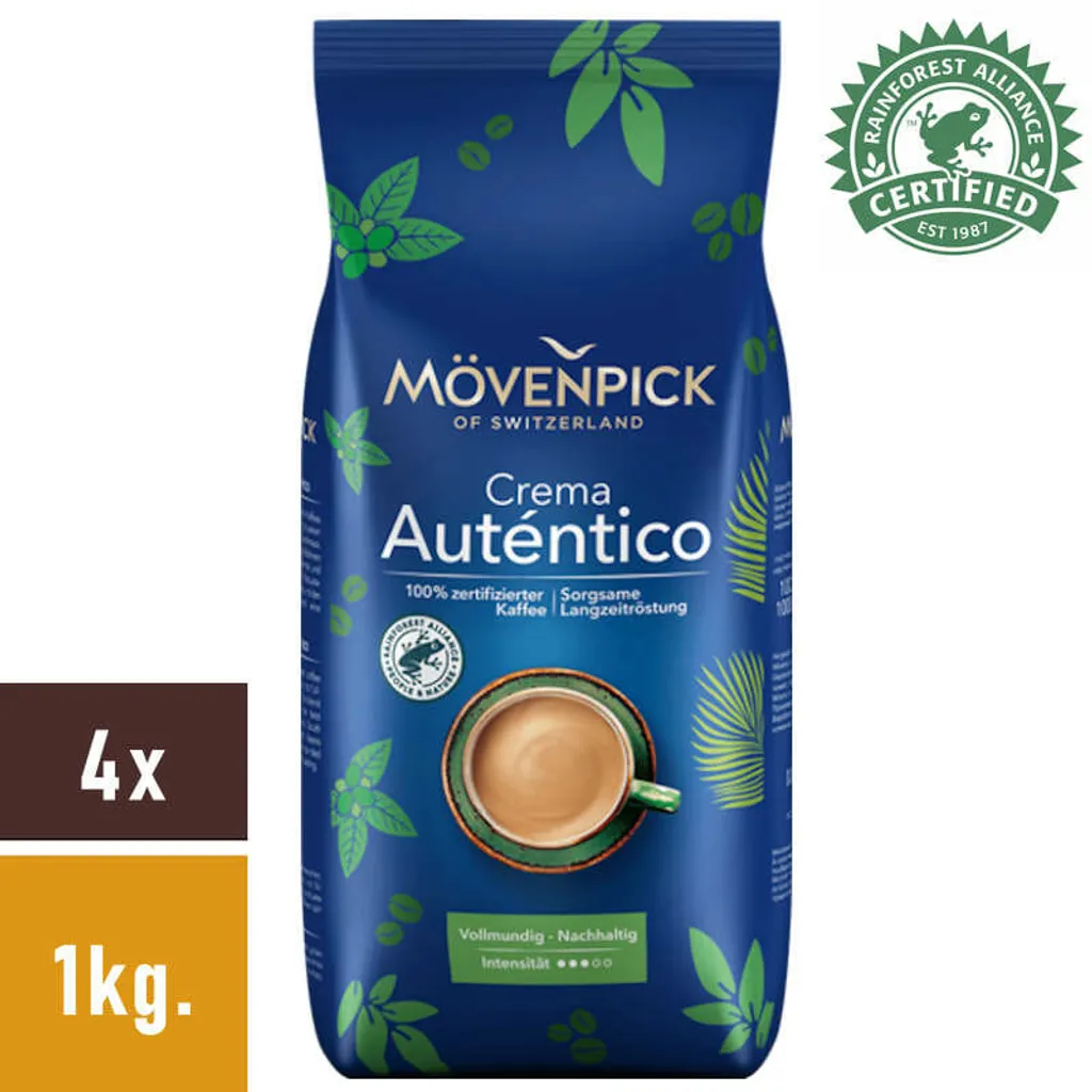 Mövenpick El Autentico Caffè Crema | Ganze Bohne | 1000g 2 Mövenpick El Autentico Caffè Crema | Ganze Bohne | 1000g – Bild 2