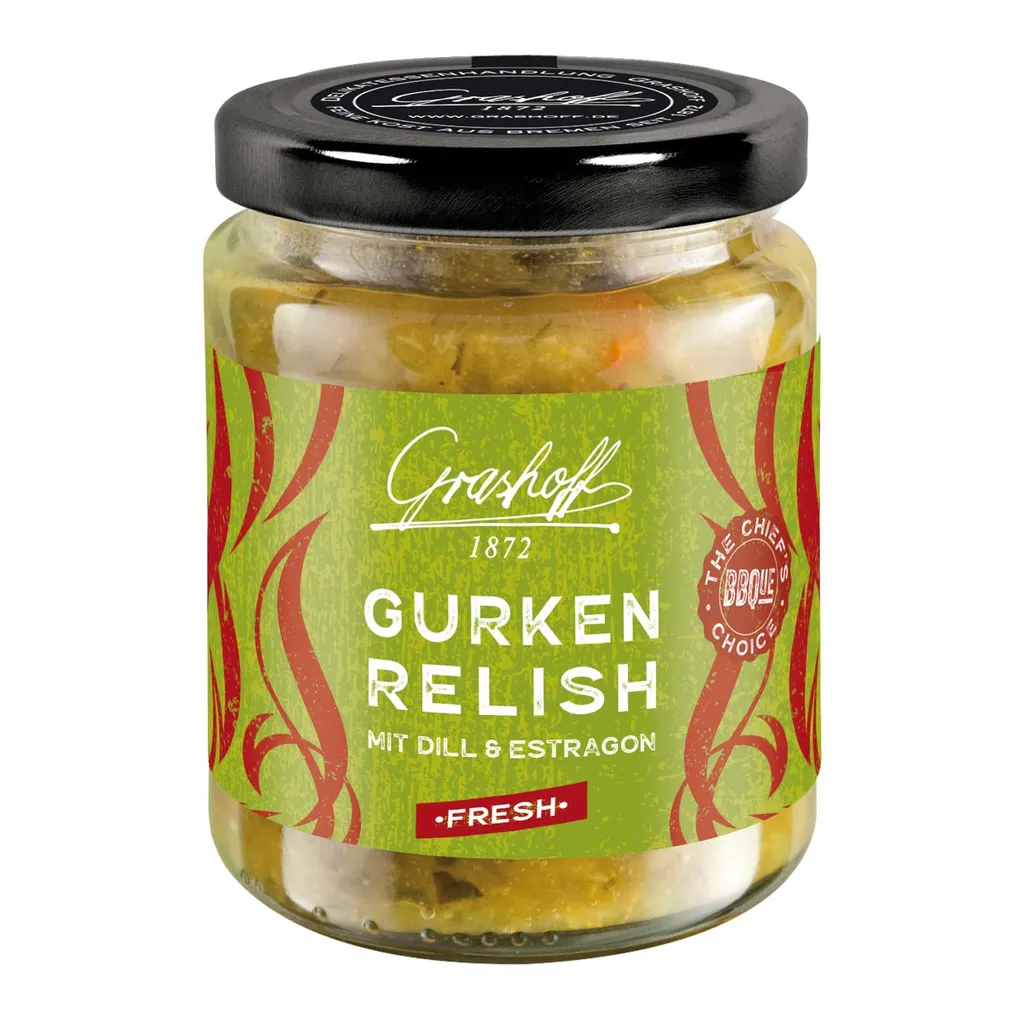 Grashoff Gurken-Relish Mit Dill Und Estragon 1 Grashoff Gurken-Relish Mit Dill Und Estragon