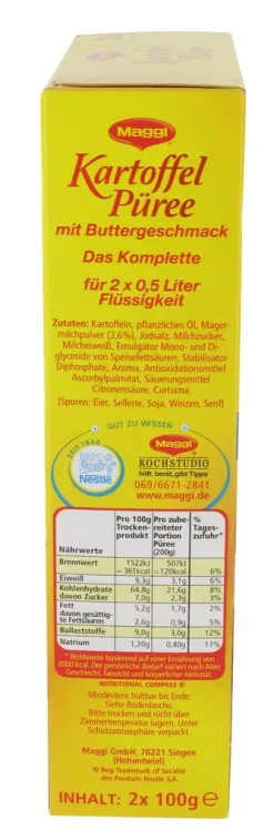 Maggi Kartoffelpueree Mit Buttergeschmack 200g -Essen Verkäufe 719a5b8809ce5e7c692d23e2b4937bbf