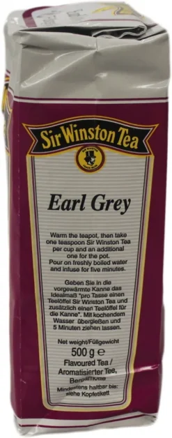 Teekanne Sir Winston Tea Earl Grey | Loser Tee | 500g -Essen Verkäufe 74de0ce0e5d26f6e152eb483443567c0