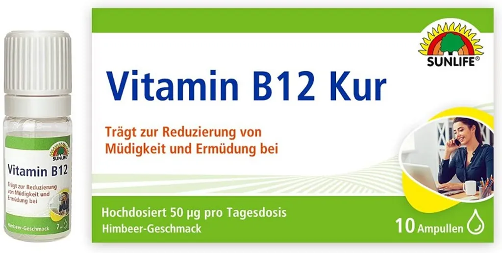 Sunlife Vitamin B12 Kur 10x 7ml 3 Sunlife Vitamin B12 Kur 10x 7ml – Bild 3