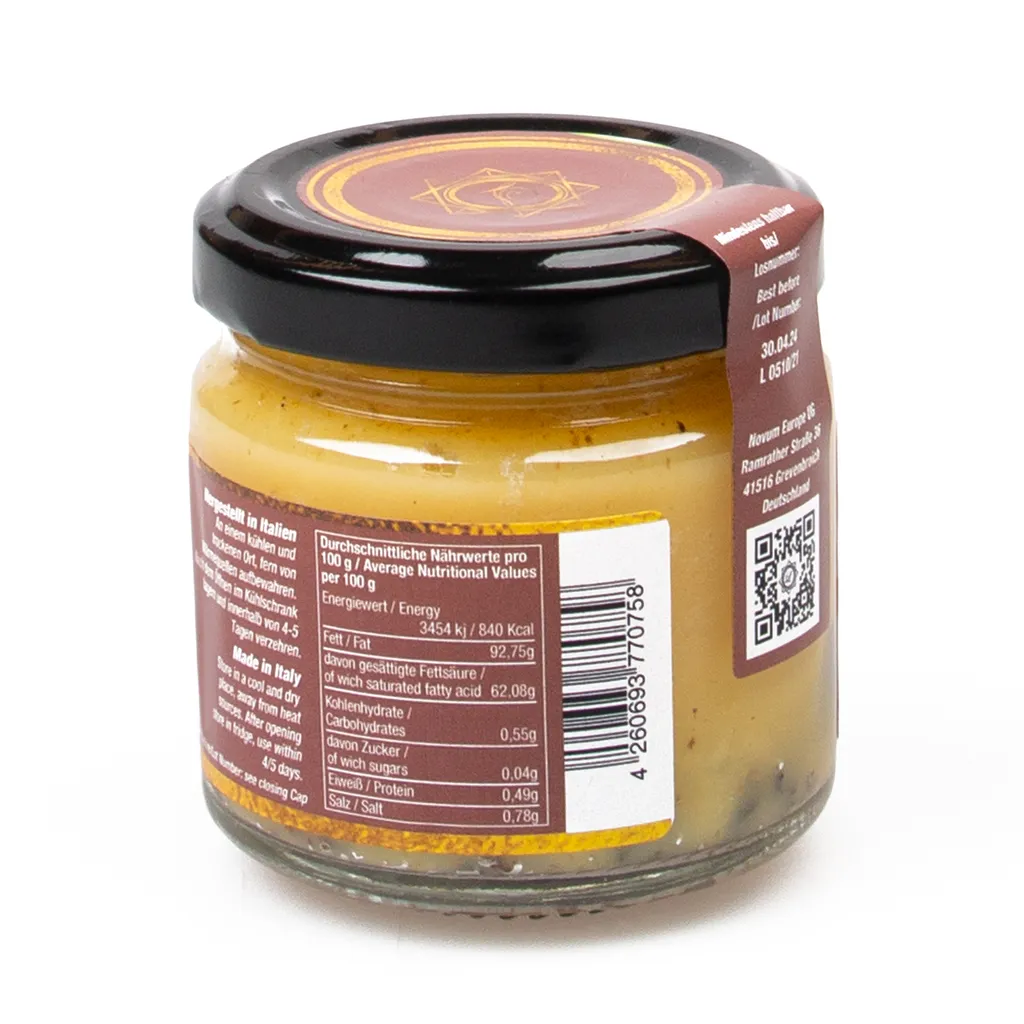 Lussiero Trüffelbutter Mit Echtem Weissem Bianchetto Trüffel Tuber Borchii 80g 4 Lussiero Trüffelbutter Mit Echtem Weissem Bianchetto Trüffel Tuber Borchii 80g – Bild 4