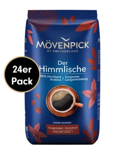 Kaffee-Mega-Sparpaket DER HIMMLISCHE Von Mövenpick, 24x500g Bohnen