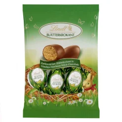 Lindt Blätterkrokant Ostereier Gianduja Haselnuss Milch Schoko 85g