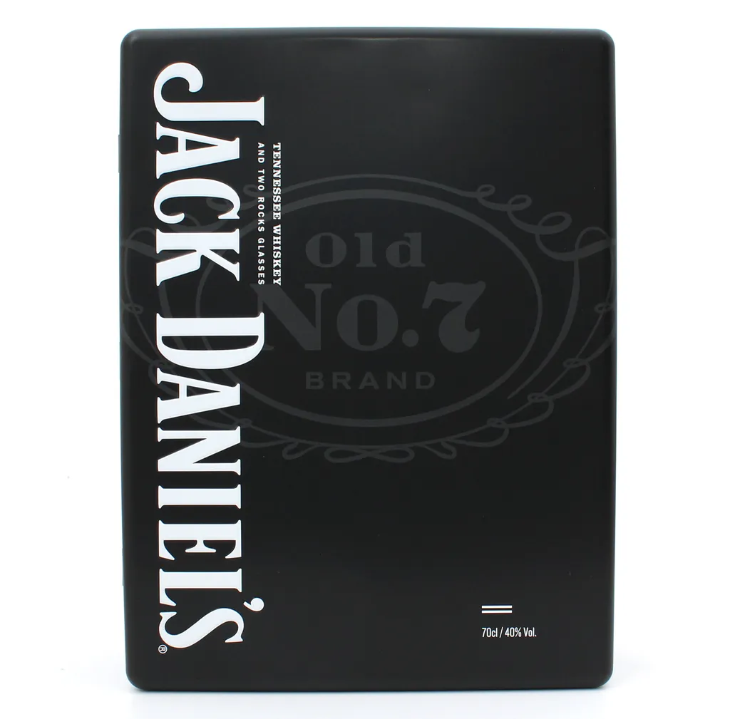 Jack Daniels Old Nr. 7 - Tennessee Whiskey - Sammlerdose Mit 2 Gläsern 2 Jack Daniels Old Nr. 7 - Tennessee Whiskey - Sammlerdose Mit 2 Gläsern – Bild 2