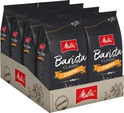 MELITTA Ganze Kaffeebohnen Barista Crema 8 X 1 Kg Ausgewogen Harmonisch Stärke 3