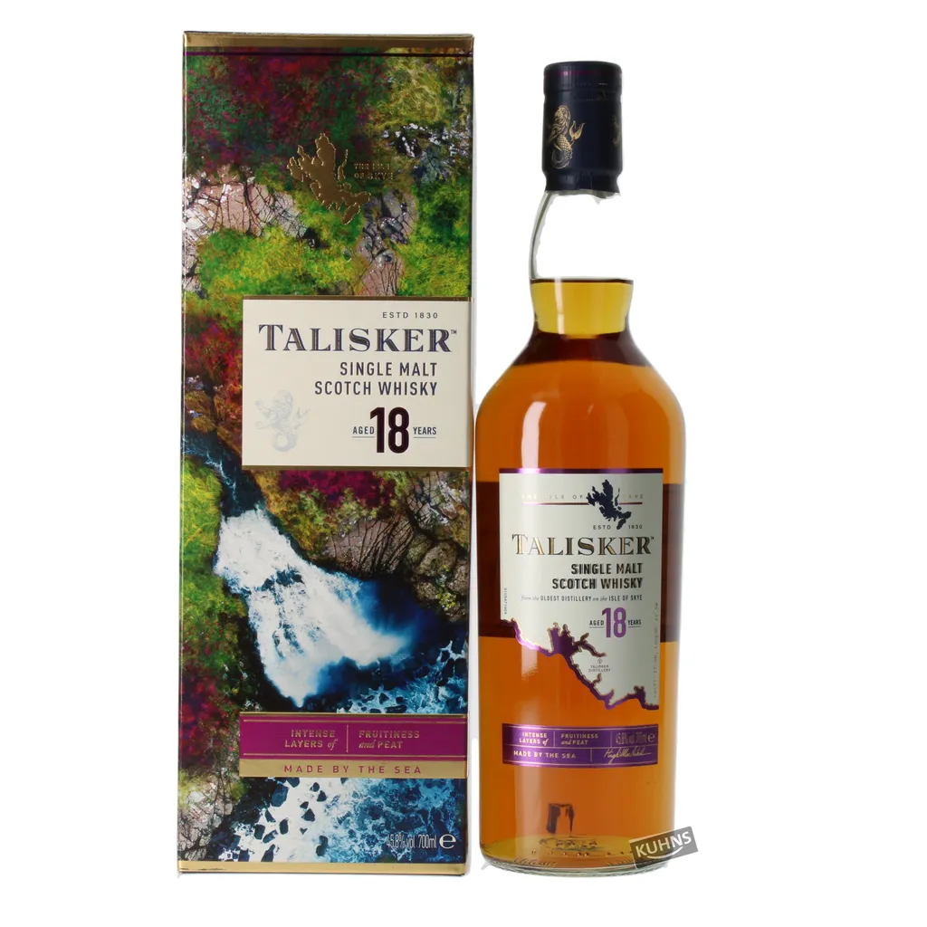 Talisker 18 Years Single Malt Scotch Whisky 0,7 L 2 Talisker 18 Years Single Malt Scotch Whisky 0,7 L – Bild 2