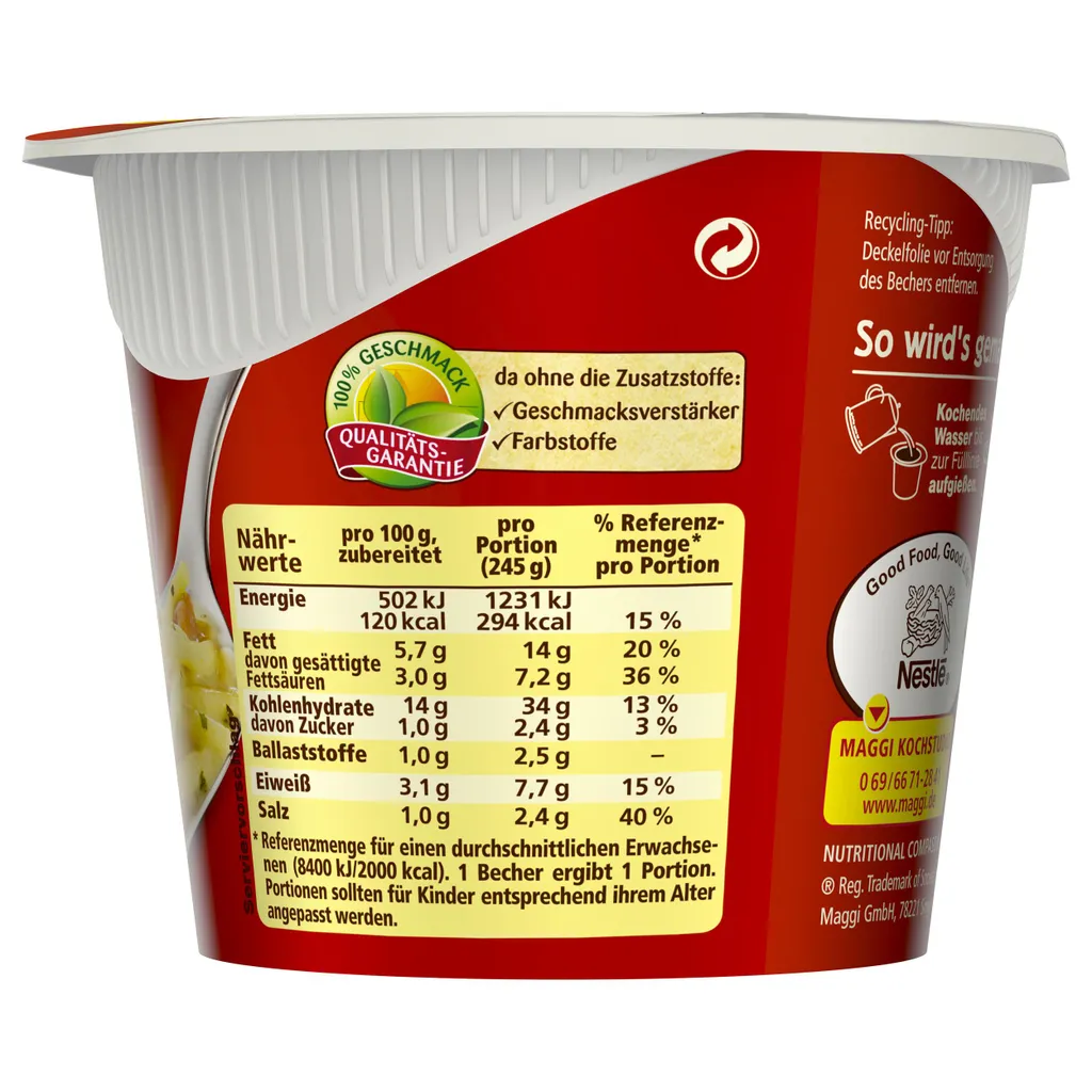 Maggi 5 Minuten Terrine Spaghetti In Cremiger Schinken Sauce 64g 3 Maggi 5 Minuten Terrine Spaghetti In Cremiger Schinken Sauce 64g – Bild 3