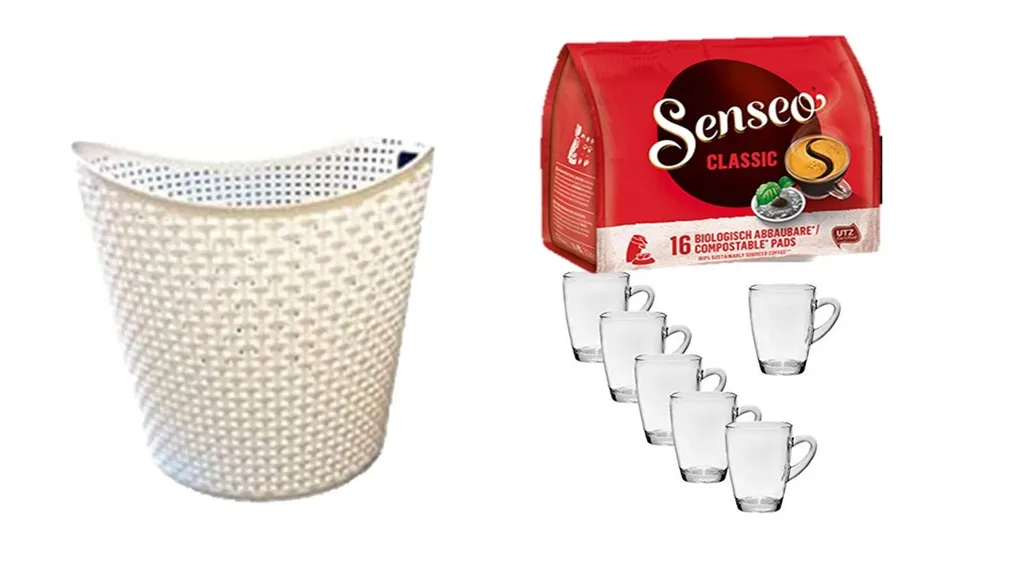 James Premium® Senseo Kaffeepads Classic Für Geeignet Senseo Und Weitere Kaffeemaschinen Aktion+ 6 Kaffeebecher Mit Henkel Plus Wäschekorbaktion Rattan-Design 27 Liter 1 James Premium® Senseo Kaffeepads Classic Für Geeignet Senseo Und Weitere Kaffeemaschinen Aktion+ 6 Kaffeebecher Mit Henkel Plus Wäschekorbaktion Rattan-Design 27 Liter