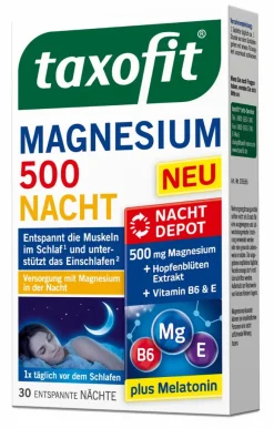 MCM Taxofit Magnesium 500 Nacht Tabletten 30 St -Essen Verkäufe 79dfdb57df009fa68aa318db4372da25