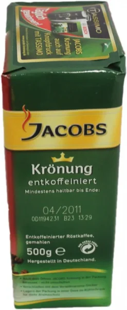 Jacobs Filterkaffee Krönung Entkoffeiniert | Gemahlen | 500g -Essen Verkäufe 7a7de66b00bc72c67c21e3f5ce4182e9