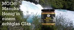 MANUKA HONIG BEE NATURAL MGO® 600+ 500g (= 2 X 250g) / MANUKAHONIG IN EINEM ECHTGLAS GLAS # MGO 300 ≥ UMF 10, 400 ≥ UMF 12, 550 ≥ 15, 700 ≥ 18, 800 ≥ 19, 850 ≥ 20 -Essen Verkäufe 7a8b356896b04abf9c0e26e3f21e1eb3